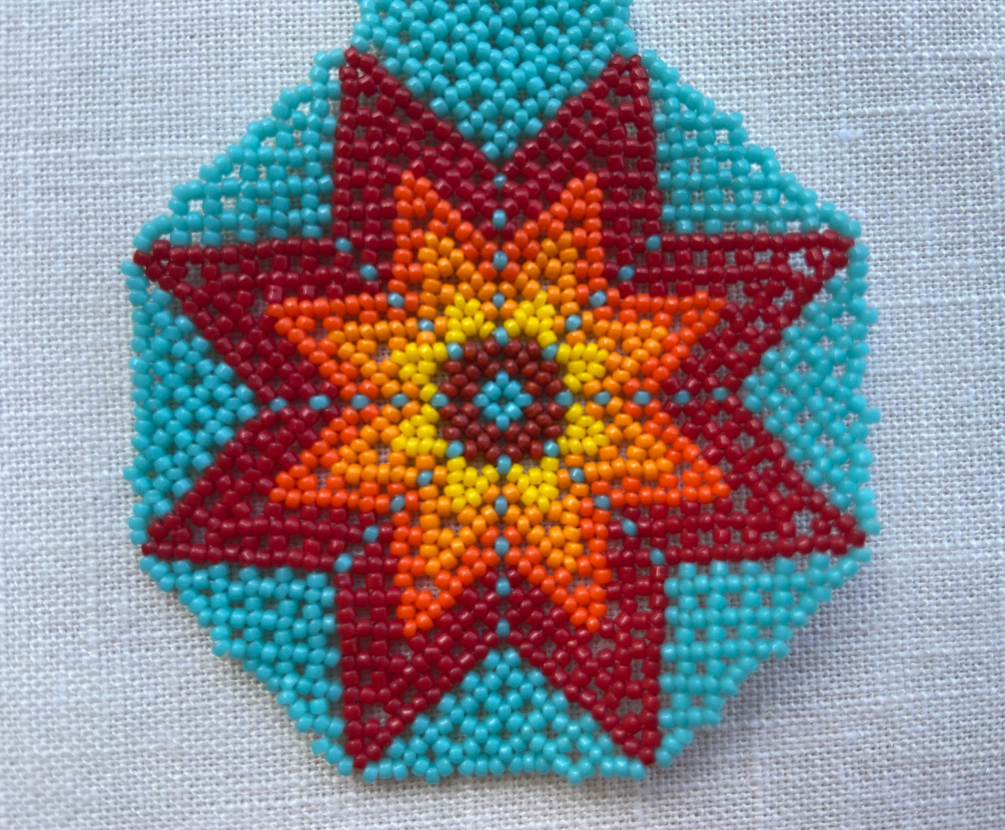 Red and Yellow Star Earrings