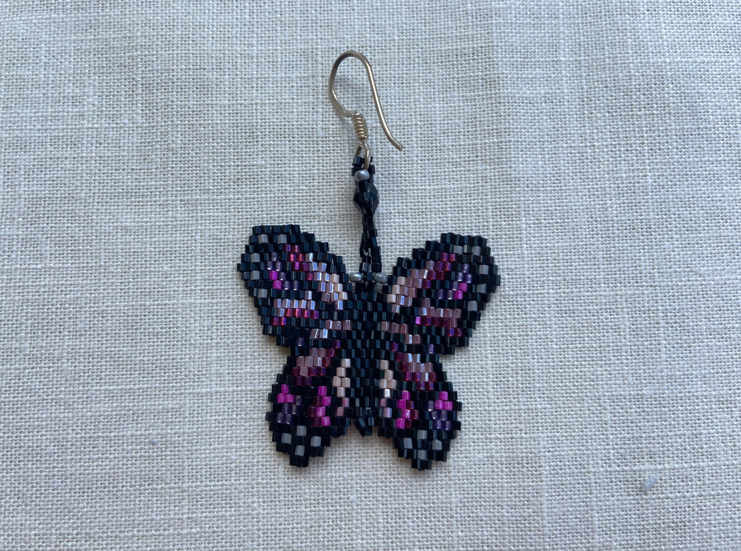 Purple Butterfly Earings