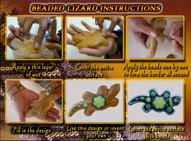Peyote Make Your Own Huichol Lizards