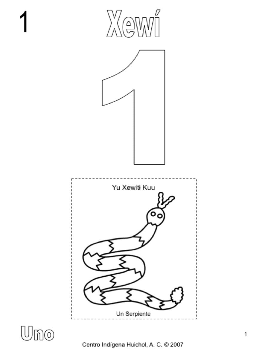 Huichol Numbers / Libro de Numeros en Huichol