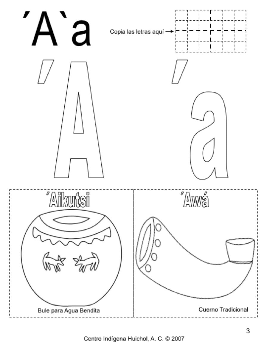Huichol Alphabet Coloring Book / Libro de Colorear