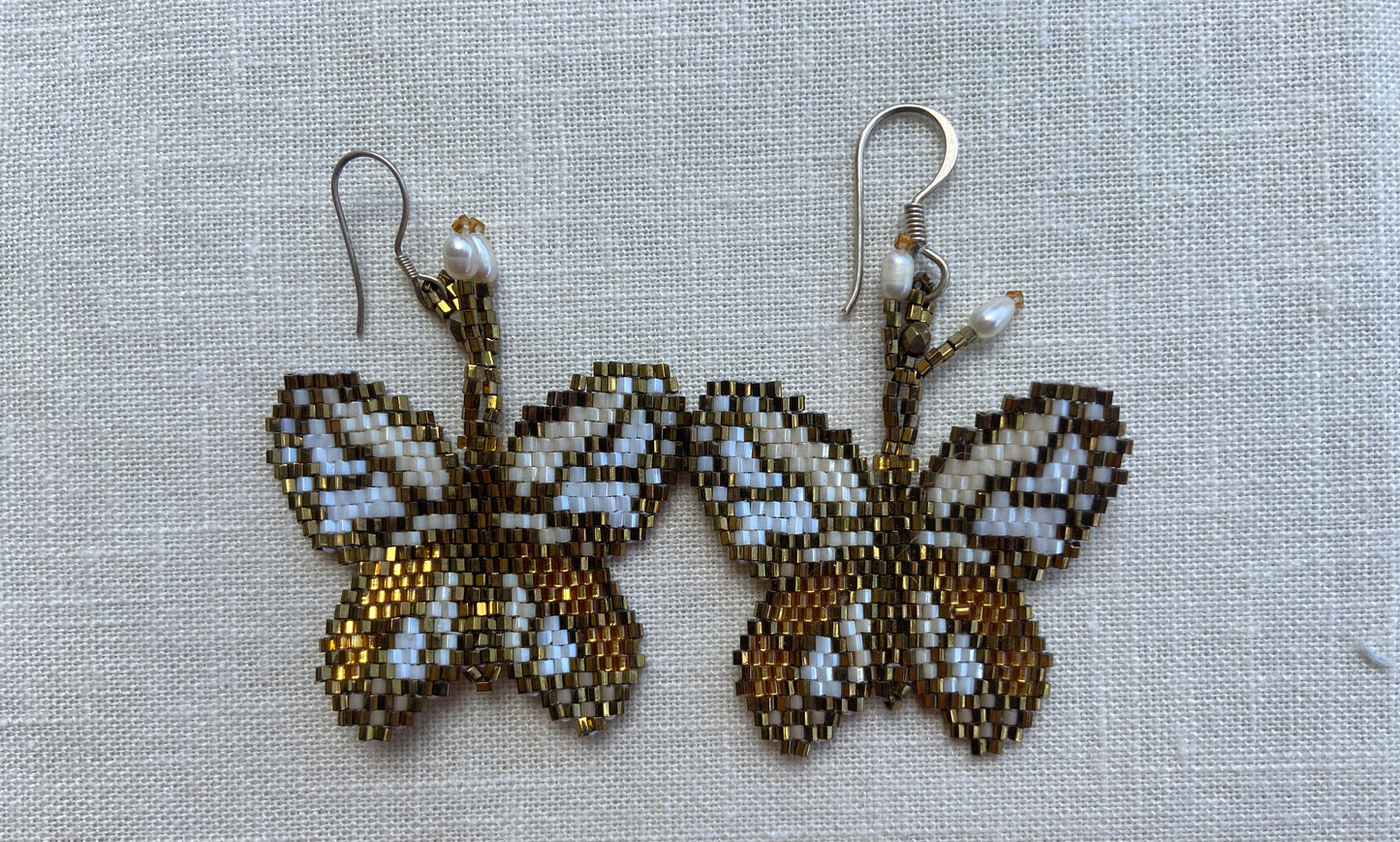 Gold Color Butterfly Earrings