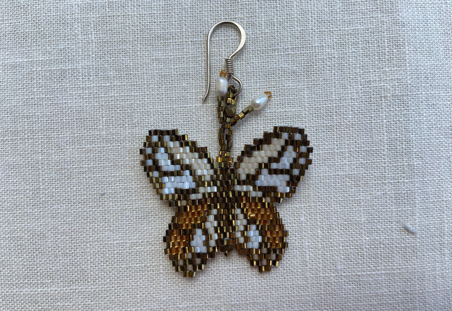 Gold Color Butterfly Earrings