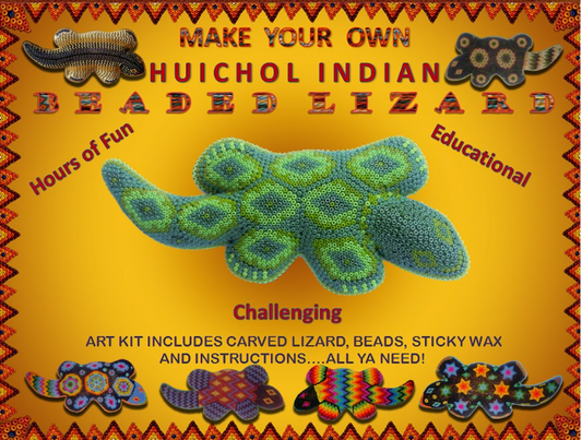 Green Diamonds Make Your Own Huichol Lizards