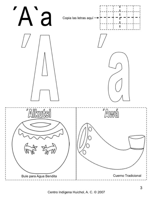 Huichol Alphabet Coloring Book /  Libro de Colorear